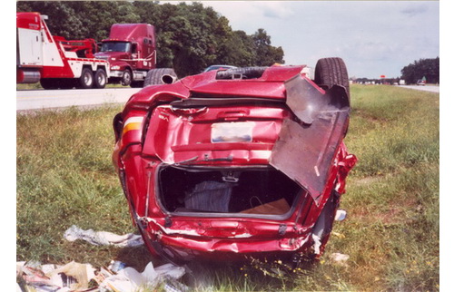 Red Car Wreck